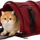 SturdiBag Pro 2.0 Pet Travel Carrier for Cats and Dogs | Soft Sided Pet Carrier Bag with Safety Clips and Seatbelt Straps for Car Travel | XL, Bordeaux