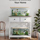 Fish Tank Stand 29 Gallon: Sturdy Aquarium Stand with Accessories Storage - Metal Fish Tank Table for 20-29 Gallon Reptile Breeder Turtle Terrarium - 30.7"x16.5" Weight Capacity 330 lbs