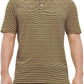 Men's Golf Polo Shirts Short Sleeve Striped Performance Moisture Wicking Dry Fit Golf Shirts for Men