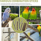 Bird Toys, Natural Parrot Toys for Small Macaws, Budgies, Lovebirds, Finches, Small and Medium Sized Birds Peppercorn Wood Apple Tree Perch Wood Set