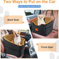Dog Car Seat for Small Dogs, Memory Foam Booster Dog Seat for Dogs up to 35 lbs, Elevated Pet Car Seat with Washable Removable Cover, Storage Pockets