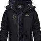 TACVASEN Winter Jacket Men's Water-Resistant Fleece Jacket Snow Ski Jacket Military Tactical Jacket Coat Parka Hood Raincoat