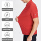 Esabel.C Jacquard Golf Shirts for Men Moisture Wicking Short Sleeve Performance Dry Fit Active Mens Polo Shirts