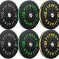 Bumper Plates 2 - Inch Olympic Weight Plate Set for Barbell, 10-55 lb Rubber Weights Sets for Home Gym, Strength Training Plate, Weight Lifting, Black