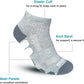 BERING Men's Ankle Socks Athletic Running Cushion Quarter (6 Pairs)