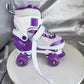 Kids Roller Skates for Girls-Outdoor 4 Size Adjustable Butterfly Quad Rollerskates for Indoor Ages 3-12 Years Beginners Children's Birthday Gift with Light Up Wheels patines para niñas Indoor
