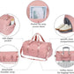 MABROUC Duffle Bag For Women, Sports Duffel Bag for Gym with Wet Pocket & Shoe Compartment, Overnight Weekender Travel Bag