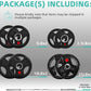Olympic Cast Iron 2-Inch Weight Plates for Strength Training & Weightlifting, 255 Pounds Set, Multiple Packages
