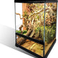 Reptile Glass Terrarium Tank 10 * 10 * 14in, Full View with Front Opening Door,Amphibians Enclosure Habitat Cage for Leopard Gecko Tarantula Young Lizard Hermit Crab Frog Insects Breeding