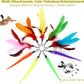 Interactive Cat Toys - Retractable Wand Toy and Feather Toys Refills for Indoor Cats to Chase and Exercise