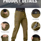 FREE SOLDIER Men's Outdoor Softshell Fleece Lined Cargo Pants Snow Ski Hiking Pants with Belt