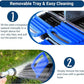 Chicken Nesting Boxes, 10 Hole Metal Chicken Laying Box with with Removable Trays and Roll Out Egg Collection for Chicken Coop, Blue