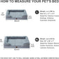WNPETHOME Dog Beds for Large Sized Dogs, Washable Orthopedic Dog Couch Sofa Bed with Waterproof Lining & Non-Skid Bottom for Pet Sleeping