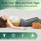 Premium Crushed Sponge Yoga Bolster Pillow for Yin Yoga, Restorative & Meditation - Rectangular Cushion