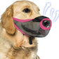 Dog Muzzle, Soft Air Mesh Muzzle for Small Medium Large Dogs Anti Biting Barking Chewing Scavenging, Breathable Adjustable Loop Pets Muzzle with Front Opening Design Allows Panting Drinking (Pink,XL)