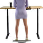 BASE Standing Desk Balance Board – Office Wobble Board with Anti-Fatigue Mat gentle balance board standing desk mat balancing board rocker board accessories exercise equipment Improve Posture & Focus