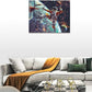 Quorin Astronaut Wall Art Funny Spaceman Basketball Pictures Space Galaxy Planet Wall Decor Canvas Print Painting Artwork for Bathroom Living Room Bedroom 12"x16"