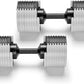 NÜOBELL® Adjustable Dumbbell Set, 5-50 LB or 5-80 LB, Easy Twist 2024-25 Model, All-In-One Weights Set (Pair) for Home, Original Manufacturer