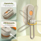 Cat Steam Brush for Shedding, 2025 New 3 in 1 Cat Brushes for Indoor Cats, Pet Steam Groomer Comb, Hair Water Brush Hair Removal Comb for Cats Dogs (Khaki+White)