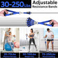 WALITO Resistance Bands Set - Exercise Bands with Handles, Door Anchor, Legs Ankle Straps, for Heavy Resistance Training, Physical Therapy, Muscle Training, Yoga, Home Workouts
