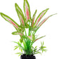 Silk Aquarium Plants for Betta Fish Tank, 2 Pcs 8 Inch Small Silk Aquarium Plant Aquatic Water Grass Decoration (Green-Wine, 8 Inch)