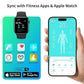 Smart Body Composition Scale – 8‑Electrode Dual‑Frequency BIA · 21 Body Metrics · 400 lb· App Sync (Fitdays, Apple Health,Google Fit) · Auto Recognition · 5 mm Tempered‑Glass Stable Platform