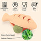 Cat Toys for Indoor Cats, Fish Shape Chew Catnip Toys for Teeth Clean, Food Grade Silicone Cat Enrichment Toy, Interactive Kitten Teething Toys with 1 Cat Nip Ball, Orange, 2 Pcs