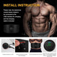 EMS Muscle Stimulator Muscle Toning Training Belt, Muscle Toner Waist Trimmer Equipment for Men Women, Abs Fitness Belt Workout Rechargeable Abs Muscle Training Gear