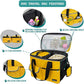 PetAmi Dog Travel Bag, Travel Pet Bag Organizer, Dog Food Travel Bag with Food Container and Bowls, Dog Travel Supplies Gift Accessories for Weekend Camping, Dog Cat Diaper Bag (Yellow, Medium)