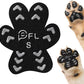 Anti Slip Dog Paw Protector Pads for Senior Dogs, Paw Pads for Dogs Traction, Disposable Self Adhesive Paw Grips for Old Dog on Slippery Hardwood Floor, Black 12 Sets (48pcs) S(4-10lbs)