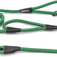 Rope Dog Leash with Two Handles, 6 Foot Heavy Duty Dog Leash with Aviation Aluminum Auto Locking Carabiner, Strong Nylon Pet Lead for Small, Medium, Large Dogs (Green, 6FT-Two Handle)