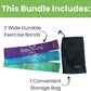 Grow Young Fitess Premium Exercise Bands - 3 Resistance Bands + 1 Storage Bag