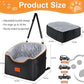 Dog Car Seat for Small Dogs, Memory Foam Booster Dog Seat for Dogs up to 35 lbs, Elevated Pet Car Seat with Washable Removable Cover, Storage Pockets(Black/Gray)