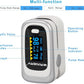 WRINERY Oxygen Saturation Monitor, Pulse Oximeter Fingertip, Oxygen Monitor, O2 Saturation Monitor, OLED Portable Oximetry with Batteries, Lanyard (Silver-White)