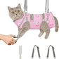 Supet Cat Grooming Hammock, Soft Fabric Nail Clipper Hammock, Self-Adhesive Wrap for Cutting Nails, Quickly Calm Down for Medicine, Teeth Brushing, Ear Cleaning