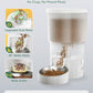 Gimars 5L/20 Cups Automatic Cat Feeder, Programmable 1-6 Meals Cat Food Dispenser with Stainless Steel Bowl, Easy Setup, Dual Power Supply,10s Meal Call Timed Pet Feeder for Cats and Small Dogs