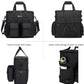 Dog Travel Bag, Airline Approved Pet Travel Bag with 2 Dog Treat Training Pouches for Weekend Pet Travel Supplies & Accessories, Black