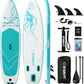Inflatable Stand Up Paddle Board – Durable SUP for Adults & Youth,33" Wide Blow Up Paddle Board with Paddle, Pump, Backpack,Leash – All Around Stable for All Skill Levels, Carries up to 450 lbs