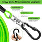 Dog Tie Out Cable 30FT-500Lbs,Heavy Duty Dog Leads Line for Yard with Swivel Hook,Medium Large Dogs Leash&Chains for Outside,Rust Chew Proof Dogs Run Cable for Outdoor Camping (Green, 30FT)