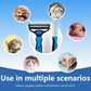 2-in-1 Shedding Brush and Detangling Comb Combo,Small Dog Stripping Brush, Dog and Cat Grooming Comb, 17 Stainless Steel Teeth Remove Tangled Hair, Pet Grooming Tools-Small