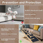 Dog Ramp for Bed Couch Extra Wide Folding Pet Ramps for Large Dogs to Get on Bed, Portable Doggie Steps 6 Adjustable Height 27.3”, 47.3" Long