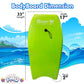PMU 33 Inch Lime Green Bodyboard - Lightweight Wrist Leash, Surf Mania, Slick Bottom Boards for Beach, Sea & Pool - Surfing Board for Kids, Teens & Adults Wave Conditions Pkg/1