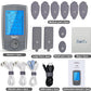Belifu Dual Channel TENS EMS Unit 24 Modes Muscle Stimulator for Pain Relief Therapy, Electronic Pulse Massager Muscle Massager with 10 Pads, Dust-Proof Drawstring Storage Bag, Fastening Cable Ties