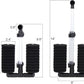 AQUANEAT 4 Pack Double Bio Sponge Filter, for Fry, Betta, Shrimp, Nano, Aquarium Fish Tank (Large up to 55 Gal)