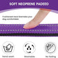 Reflective Dog Collar Padded with Soft Neoprene Breathable Quick Release Basic Dog Collars for Puppy Small Dogs Girl Purple