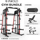 Mikolo M4 2.0 Smith Machine, All-in-One Power Cage with Independent Dual Pulley System, Multi-Function Home Gym Workout Cage for Cable Crossover