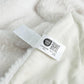 Cozy Bliss Faux Fur Throw Blanket for Couch, Cozy Warm Plush Striped Blanket for Sofa Bedroom Living Room, 90 * 90 Inches Beige