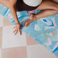 YOGA DESIGN LAB | The Combo Yoga Mat | 2-in-1 Mat+Towel | Eco Luxury | Ideal for Hot Yoga, Power, Bikram, Ashtanga, Sweat | Studio Quality | Includes Carrying Strap!