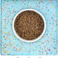 Ptlom Dog Food Mat Anti-Slip Dog Bowl Mats for Food and Water, Waterproof Pet Placemat Prevents Messy Spill to Floor, Silicone Puppy Feeding Tray for Small, Medium and Large Dogs Cats, Blue
