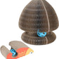 Kitty Curls Cat Toy Kurlz, Interactive Scratch Pad, Foldable Accordion,Cat Recyclable Scratcher with Ball (Orange)